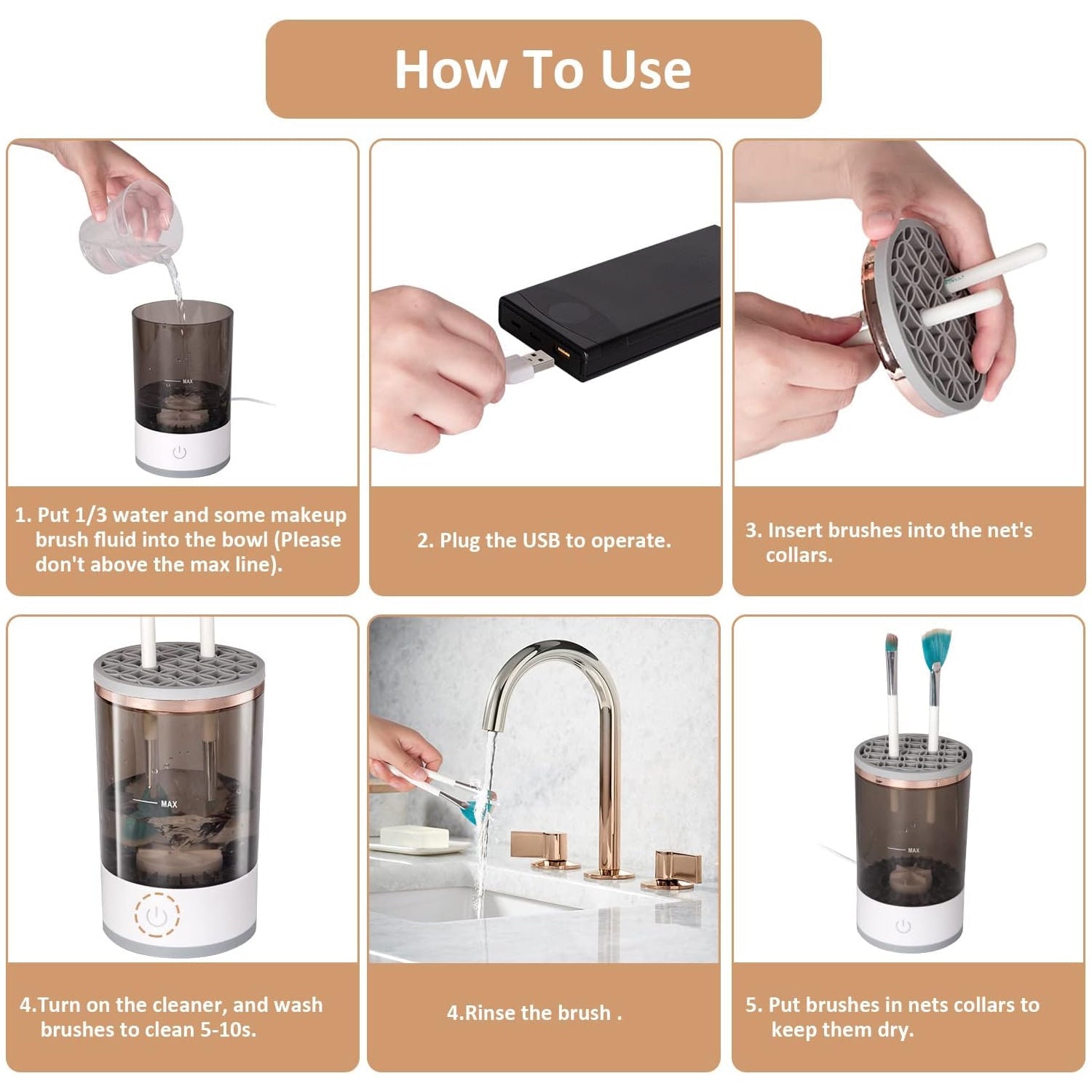 12987 Automatic Makeup Brush Cleaner Fast Electric Brush Cleaner Hand Free Machine Super Clean Brush Washer & Brushes Organizer Tool (1 Pc) 12987 Automatic Makeup Brush Cleaner Fast Electric Brush Cleaner Hand Free Machine Super Clean Brush Washer & Brushes Organizer Tool (1 Pc)